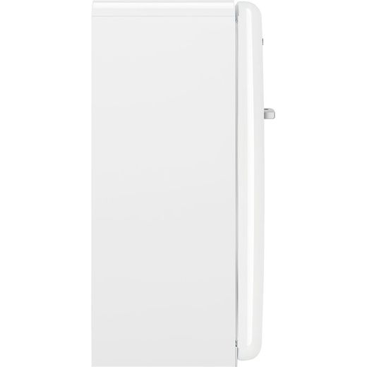 Smeg Right Hand Hinge FAB28RWH6UK 153cm High Small Fridge with Ice Box - White - Side shot