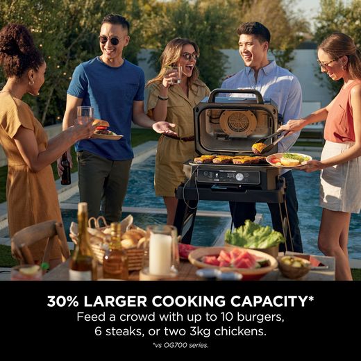 Ninja OG903UK Outdoor Oven Black - Annotation - 30% larger capacity