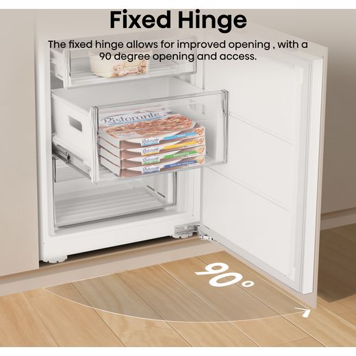 Hisense InvisibleFresh RB5B280SSWC Wifi Connected 193cm 60/40 Integrated Fridge Freezer with Fixed Door Fixing Kit - White - Annotation - Fixed hinge