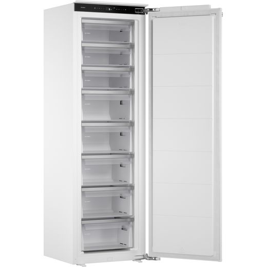 ASKO Nordic Fresh 2.0 RBF576DND1.UK Integrated 177cm Upright Freezer with Fixed Door Hinge Kit - Right perspective door open