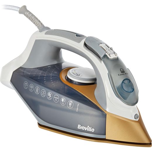 Breville PressXpress 2600W VIN406 2600 Watt Iron -Grey / Gold