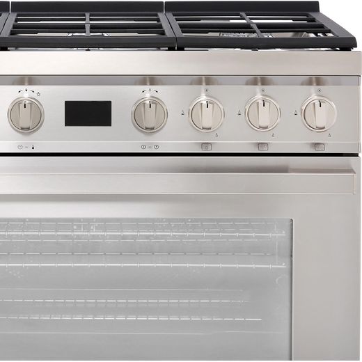 Smeg Portofino CPF9GPX 90cm Dual Fuel Range Cooker - Stainless Steel