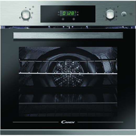 Candy FCPKS816X Built In Electric Single Oven with added Steam Function - Stainless Steel - A Rated