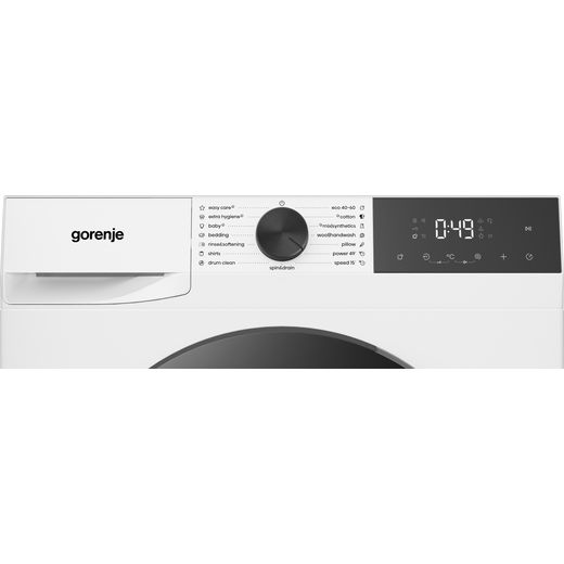 Gorenje G200 Series WG2P94A22/UK 9kg Washing Machine with 1400 rpm - White - Control panel