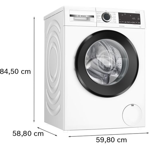 Bosch Series 6 WGG254Z1GB 10kg Washing Machine with 1400 rpm - White - Annotation - Dimensions