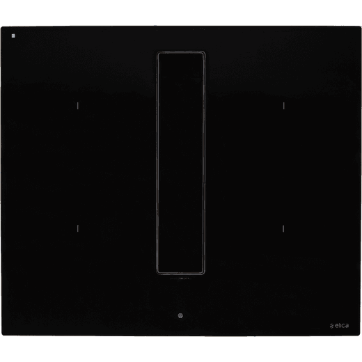 Elica NikolaTesla Fit 60 60cm Venting Induction Hob - Black - For Ducted/Recirculating Ventilation