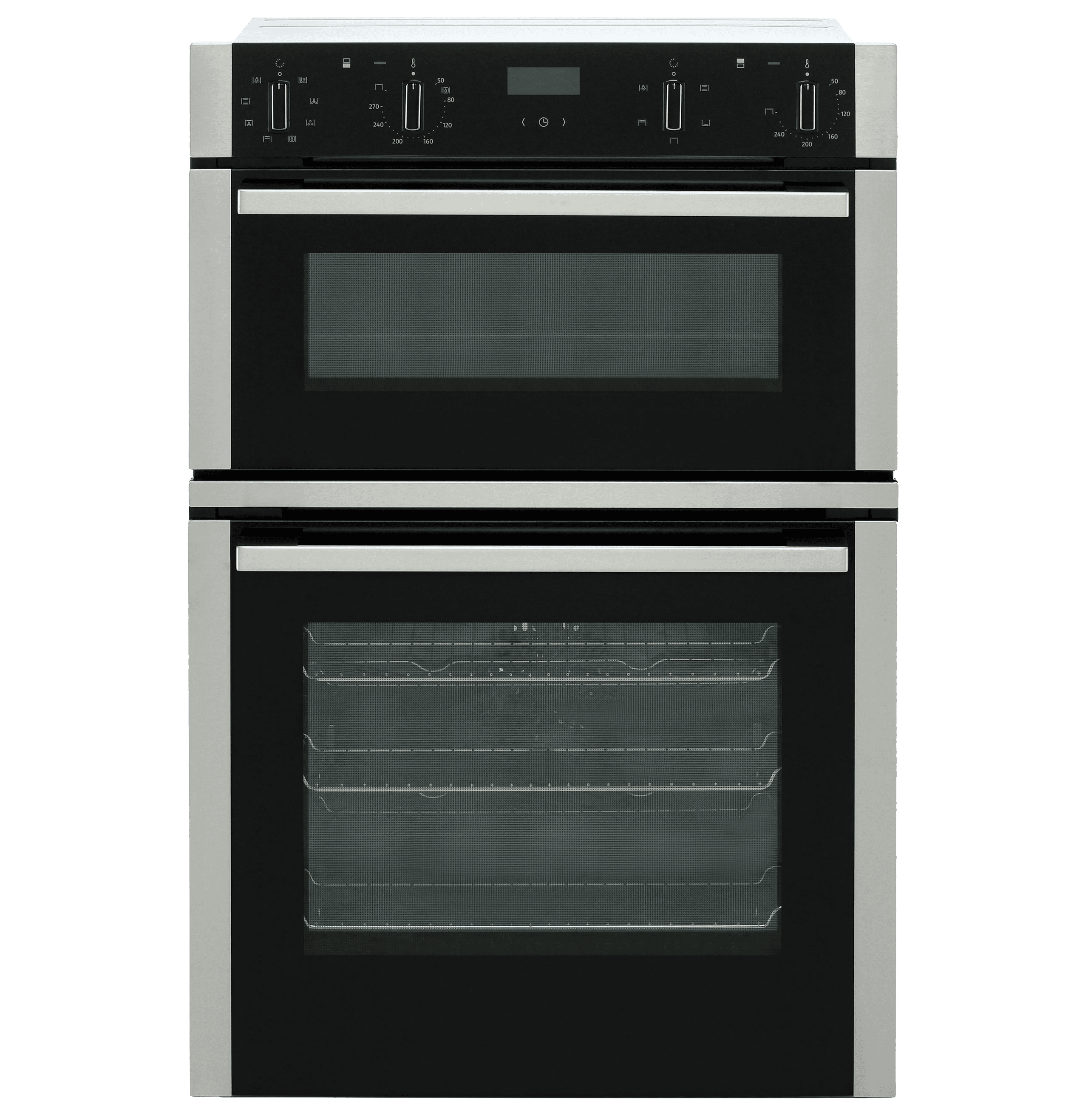 NEFF N50 U1ACE2HN0B Built In Electric Double Oven - Stainless Steel - A/B Rated, Stainless Steel