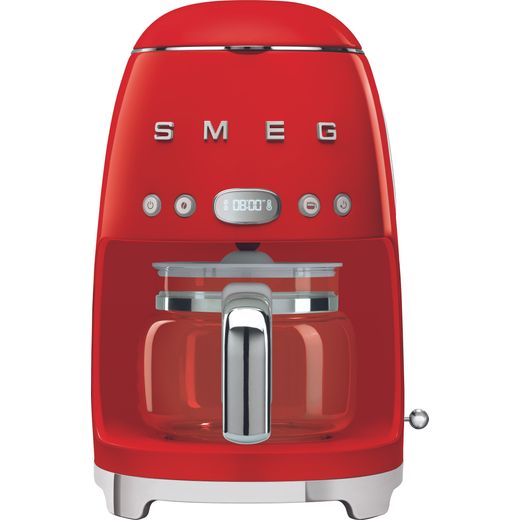Smeg 50's Retro DCF02RDUK Filter Coffee Machine with Timer - Red