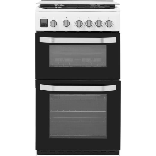 Hotpoint HD5G00CCW/UK Gas Cooker with Full Width Gas Grill - White - A/B Rated