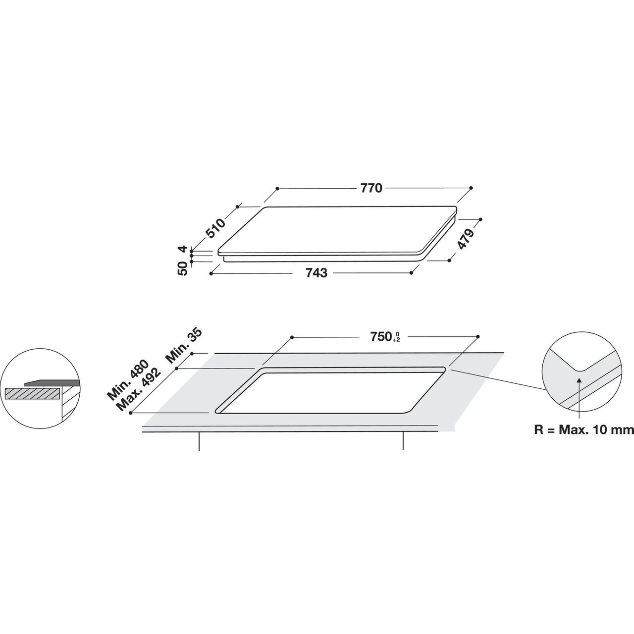 hotpoint electric cooker with ceramic hob