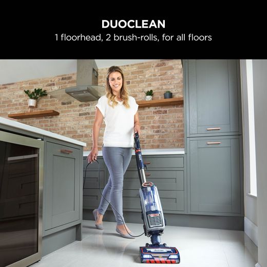 Shark Anti-Hair Wrap with Powered Lift Away and True Pet NZ801UKT Upright Vacuum Cleaner - Annotation - Duo clean shot