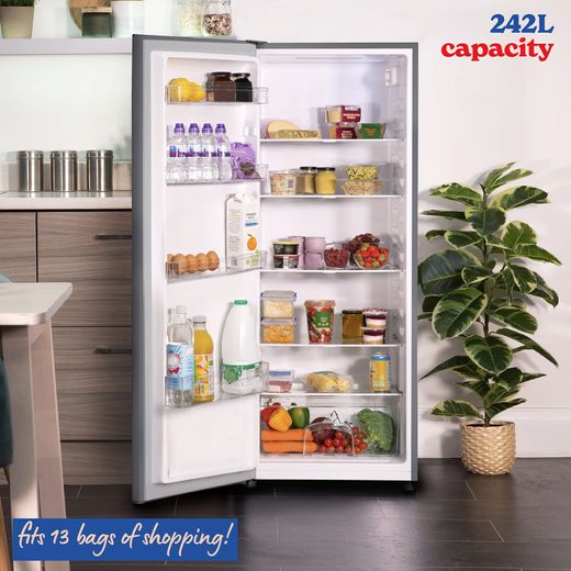 Russell Hobbs RH143LF552E1SS Fridge - Stainless Steel - Annotation - 242L capacity