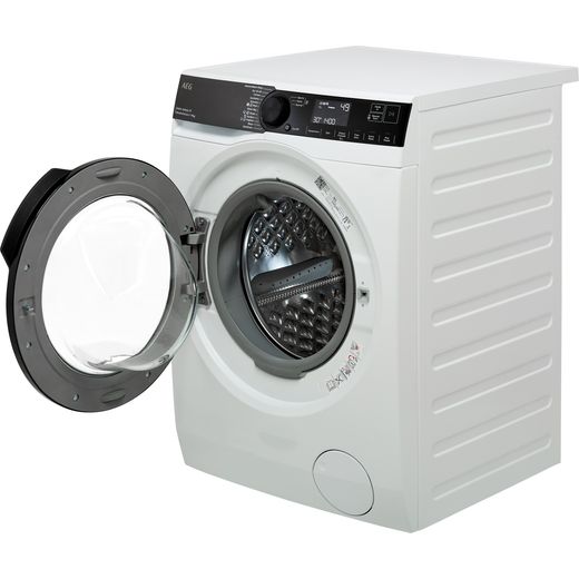 AEG 9000 AbsoluteCare® LFR94946WS 9kg Washing Machine with 1400 rpm - White - Door open