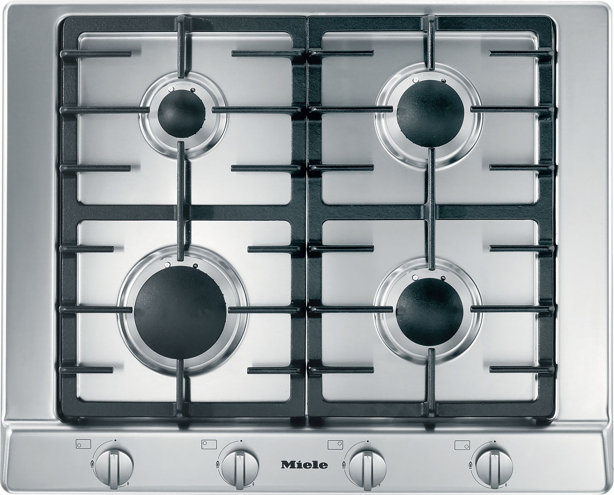 Miele KM2010 Gas Hob - 4 Burners - 65cm - Stainless Steel