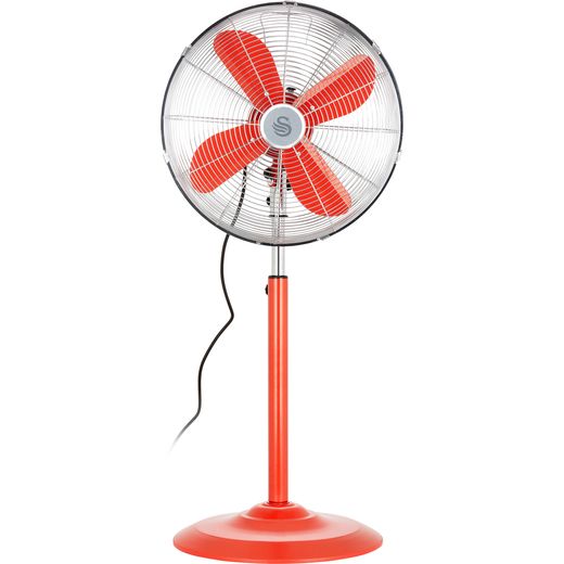 Swan Retro 16 Inch Stand Fan SFA12610RN - Red