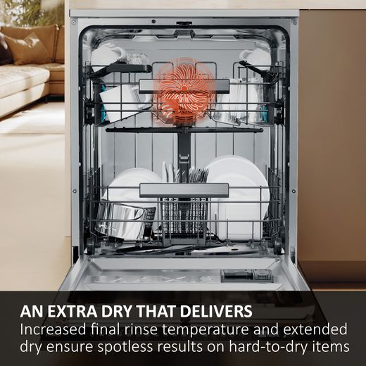 Haier I-Pro Shine Series 7 Standard Dishwasher - Stainless Steel  - Annotation - Extra dry shot