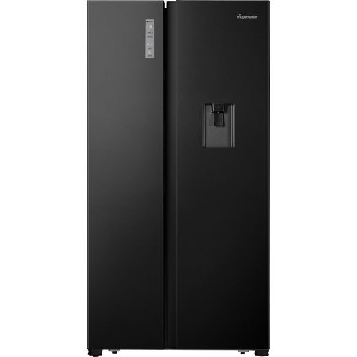 Fridgemaster MS91520BFF American Fridge Freezer - Black - F Rated