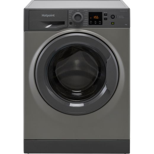 Hotpoint NSWM1043CGGUKN 10Kg Washing Machine with 1400 rpm - Graphite - C Rated