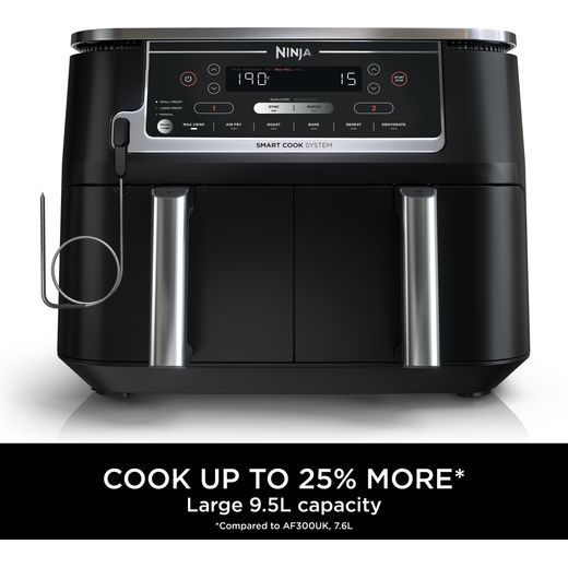 Ninja Foodi Max Dual Zone AF451UK Air Fryer - Black - Annotation - Cook more sht