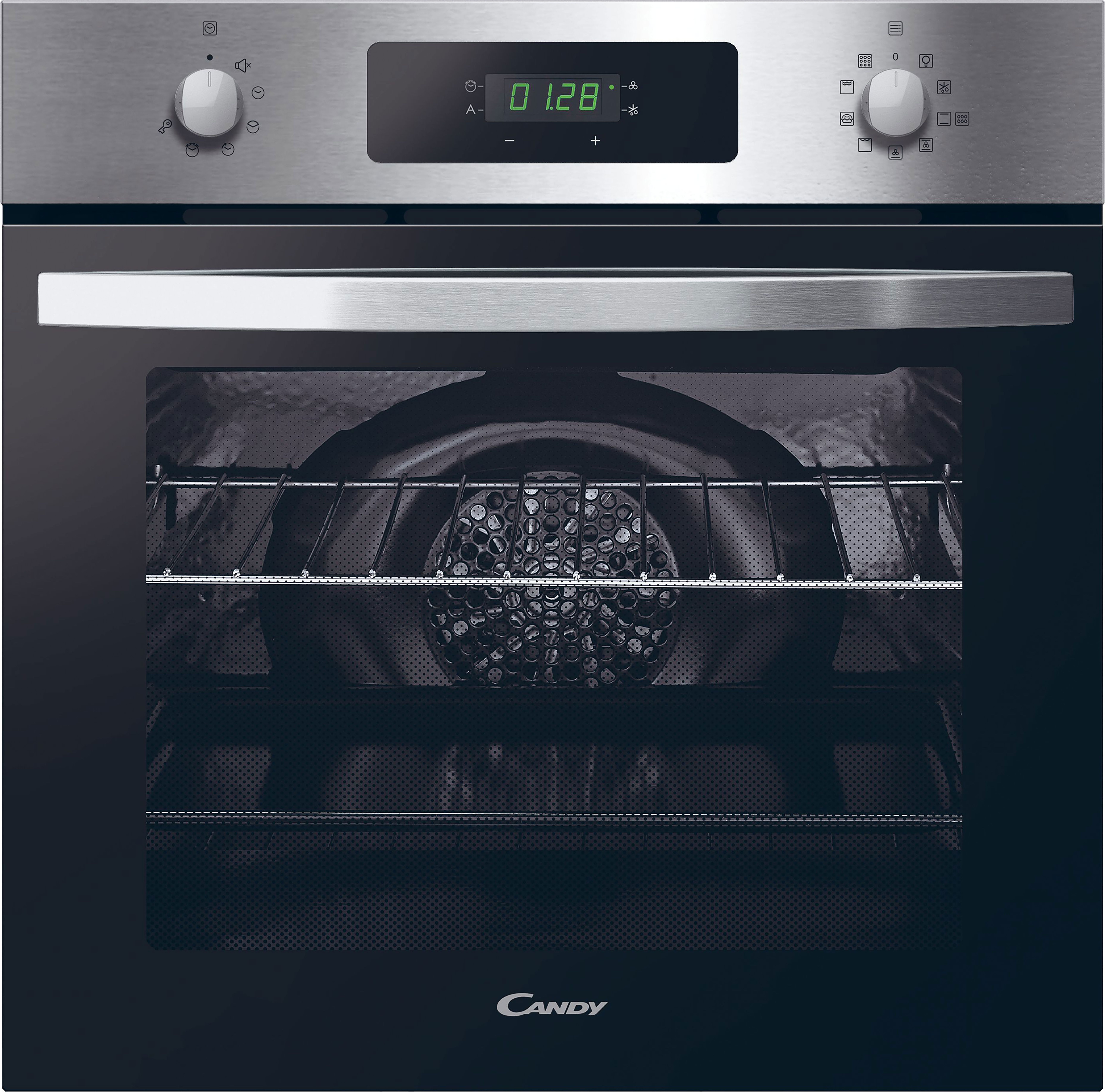 Candy Idea FIDCX676 Built In Electric Single Oven and Pyrolytic Cleaning - Stainless Steel - A Rated, Stainless Steel