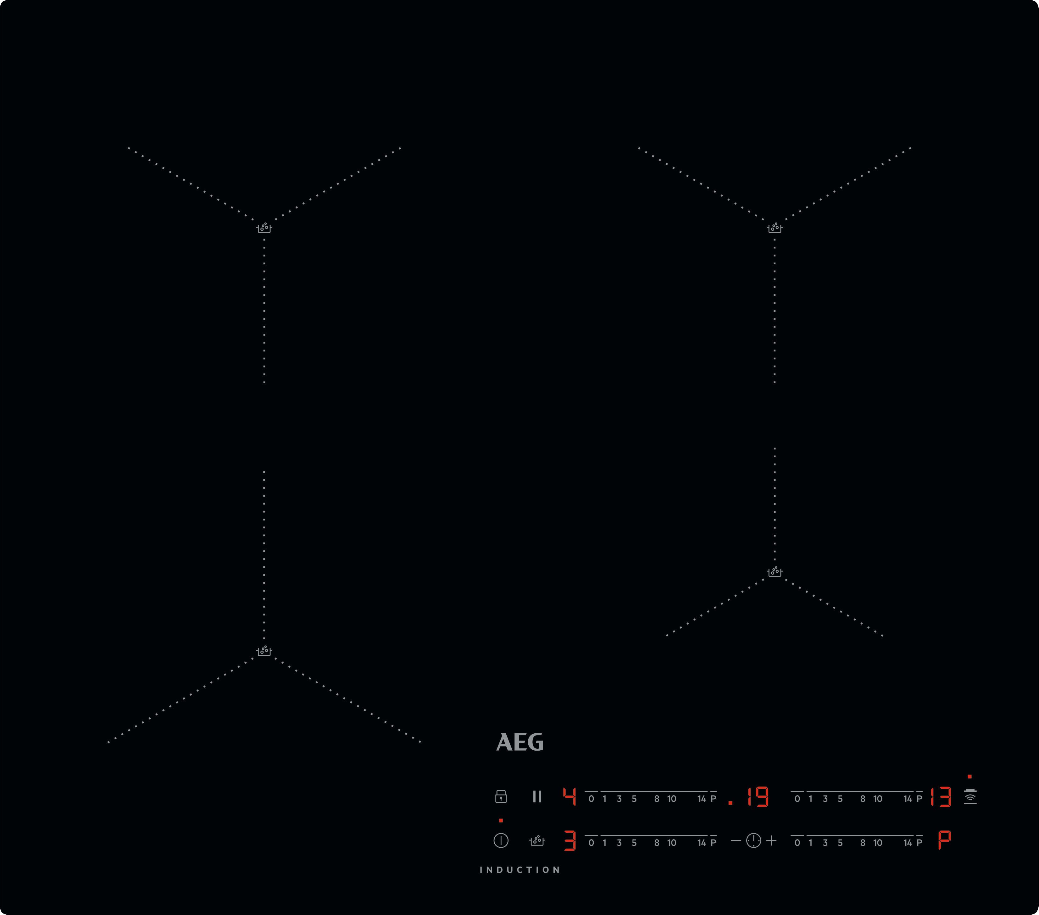 Image of AEG 7000 SenseBoil® IAX64411CB 59cm Induction Hob - Black, Black