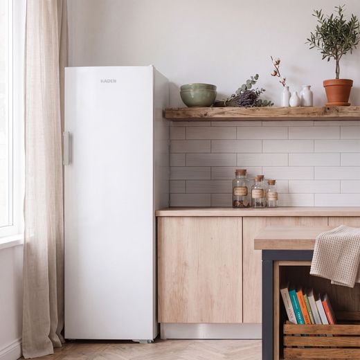 Haden HZ204FF 171cm Upright Freezer - White - Freezer in room
