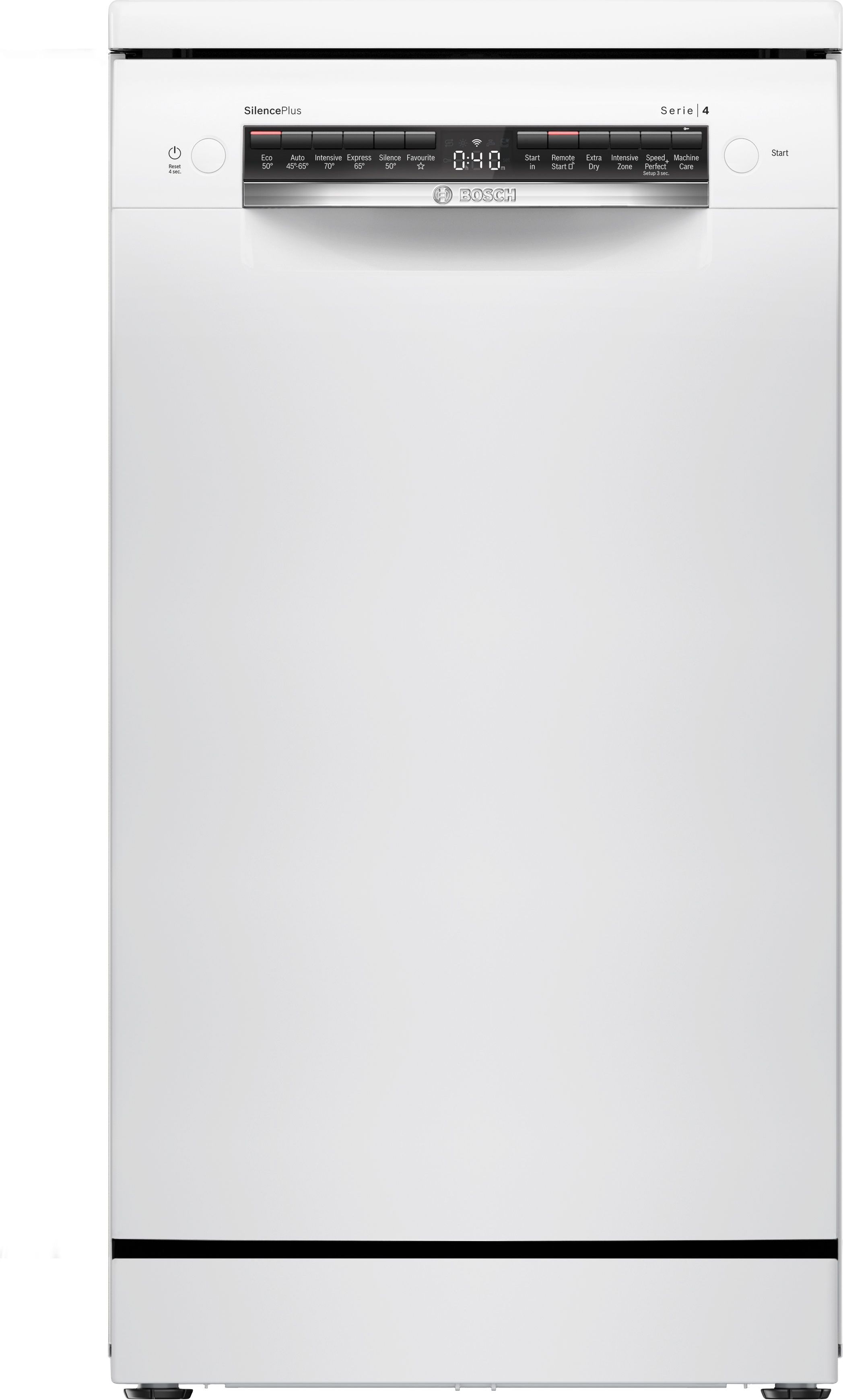 Image of Bosch Series 4 SPS4HMW14G Slimline Dishwasher - White - D Rated, White