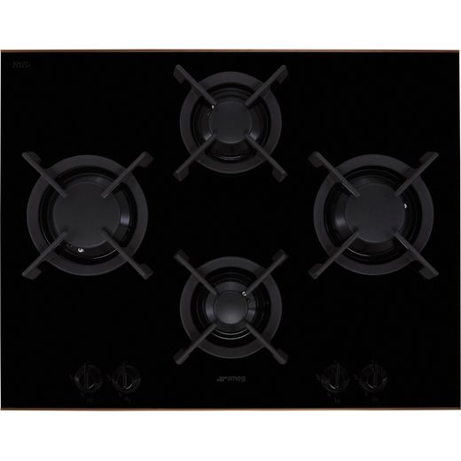 Smeg Dolce Stil Novo PV664LCNR 65cm Gas Hob - Black / Copper