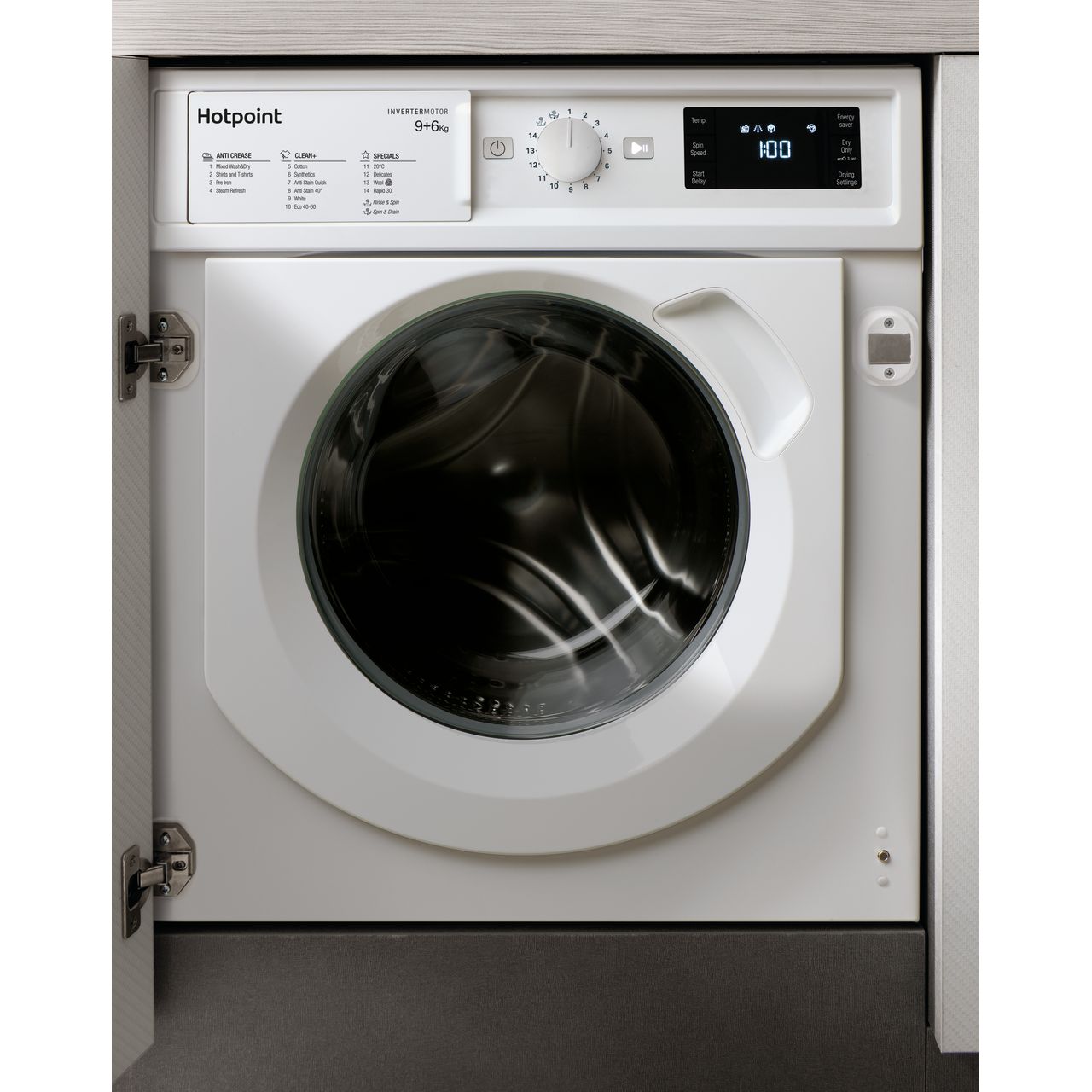 BIWDHG961484UK | Hotpoint Washer Dryer | White | ao.com