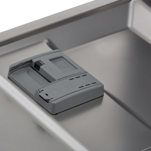 Hoover Fully Integrated Slimline Dishwasher - Stainless Steel Control Panel with Fixed Door Fixing Kit - Tablet drawer closed