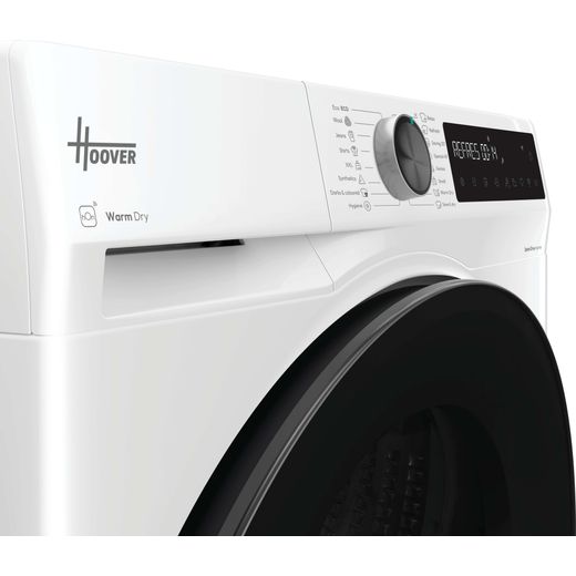 Hoover Pro Dry Series 5 HBP 9N3BX-80 Wifi Connected 9Kg Heat Pump Tumble Dryer - White - Controls panel shot 