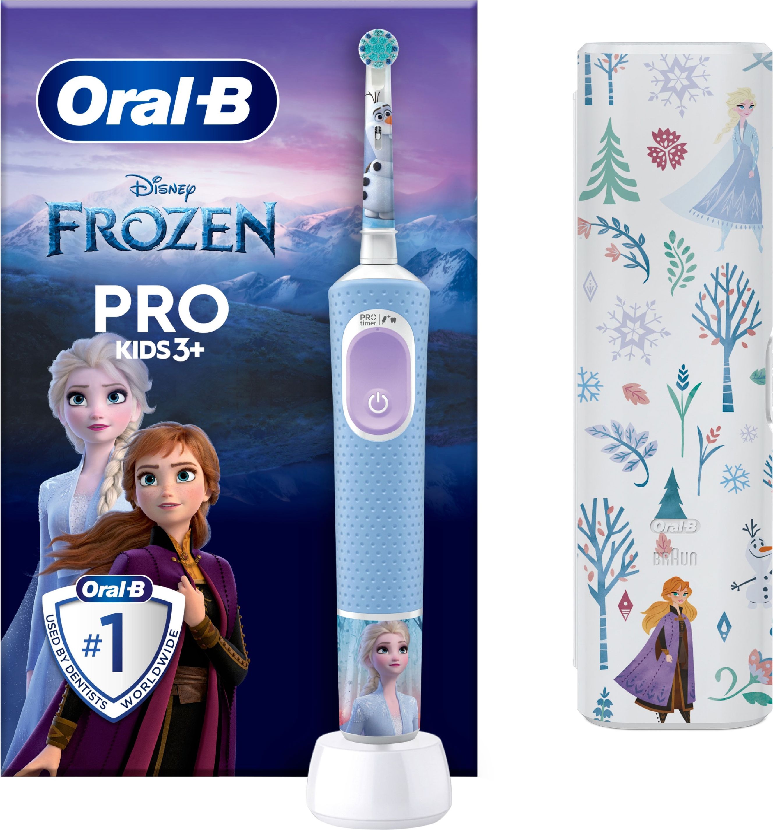 Oral-B Vitality Pro Kids Electric Toothbrush - Frozen Giftset - Blue
