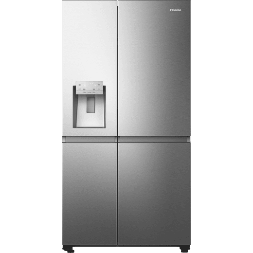 Hisense RS818N4TIE Wifi Connected Non-Plumbed Total No Frost American Fridge Freezer - Stainless Steel - E Rated