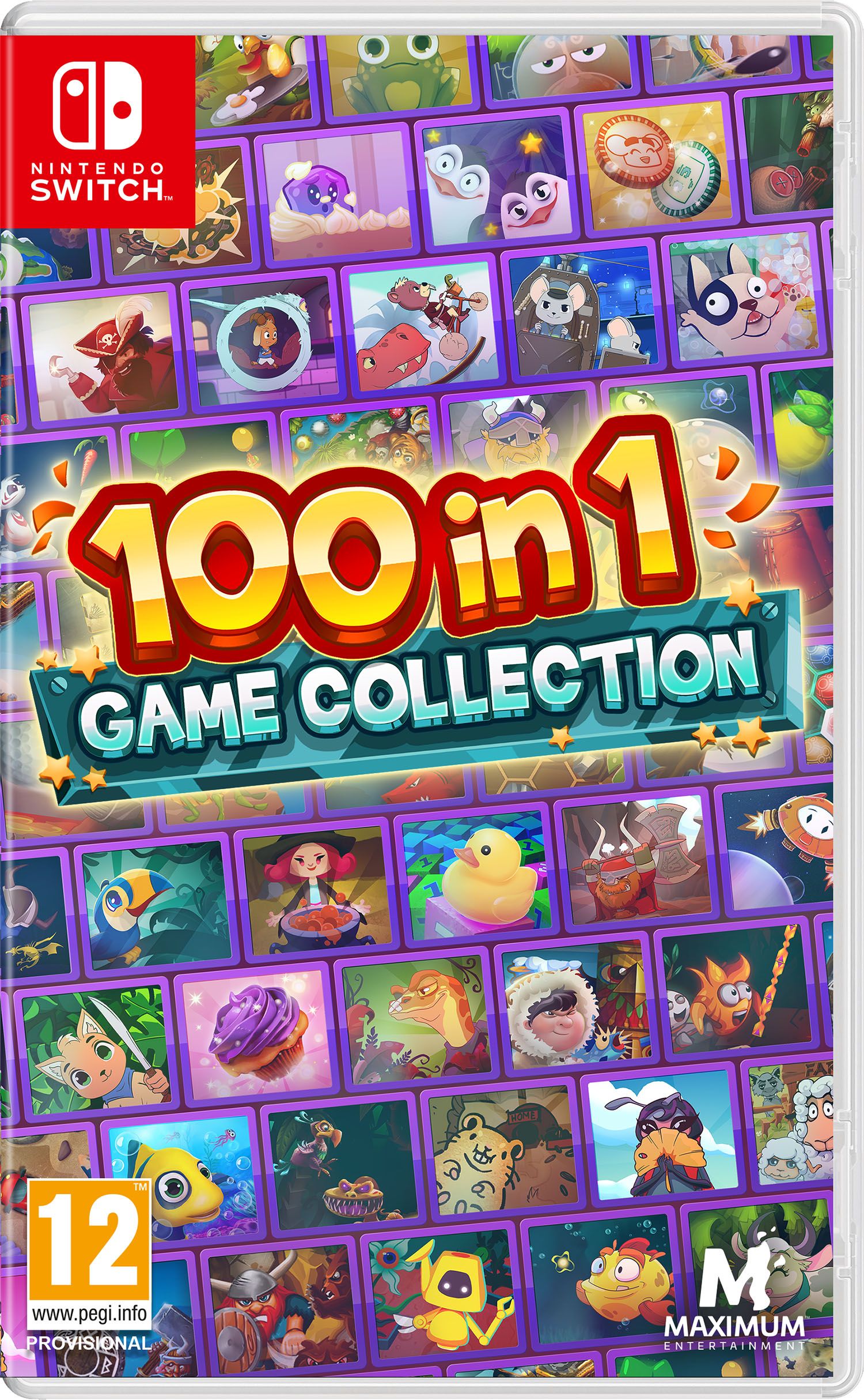 Image of 100 In 1 Game Collection for Nintendo Switch, White