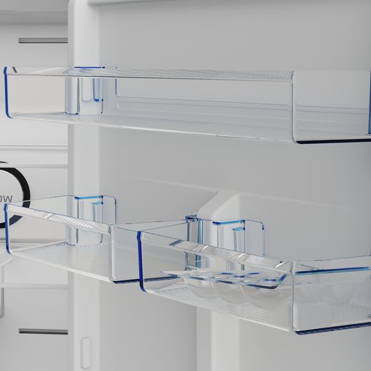 Beko Frost Free Fridge Freezer - White - Close up door shelf shot