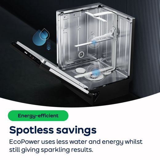 Miele Slimline Dishwasher - White - AO Annotation - EcoPower