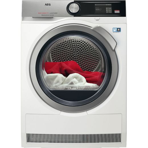 AEG AbsoluteCare Technology T8DEA866C Heat Pump Tumble Dryer - White