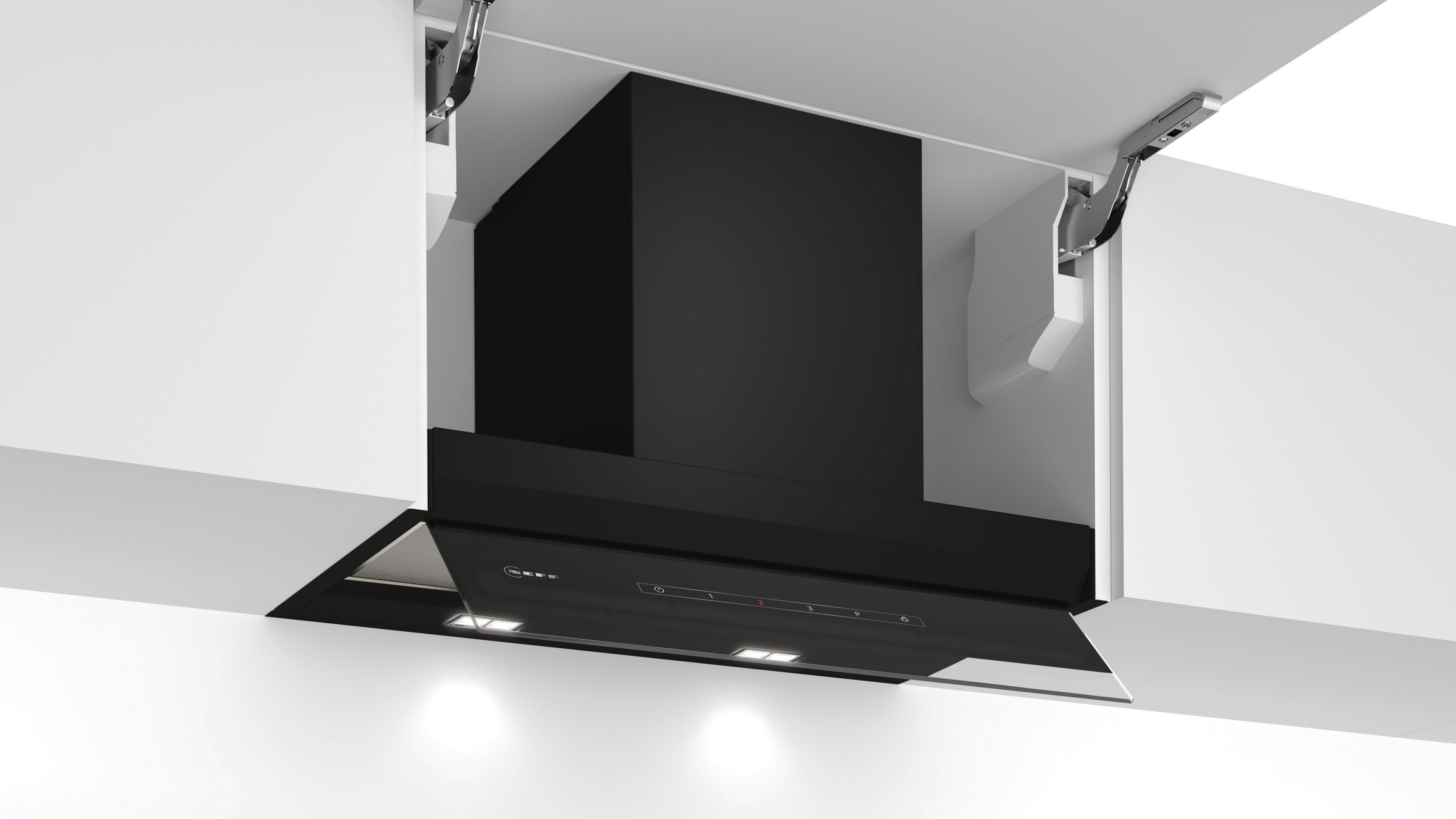 Image of NEFF N70 D65XAM2S0B 60cm Integrated Cooker Hood - Black, Black