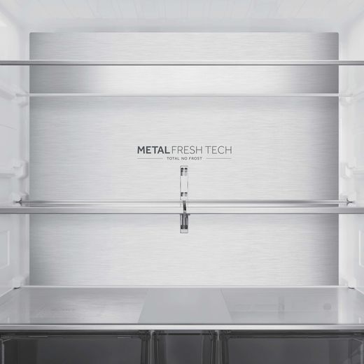 Haier American Fridge Freezer - Inox - fridge shelves shot