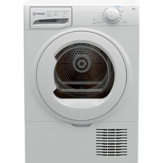 Indesit I2D81WUK 8Kg Condenser Tumble Dryer - White - B Rated