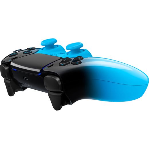 layStation DualSense™ Gaming Controller For Android, Mac, PC, Playstation 5 and iOS - RHYTHM BLUE - Left perspective layt flat