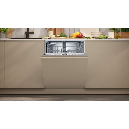 NEFF Integrated Standard Dishwasher - Silver  - Dishwasher in kitchen shot