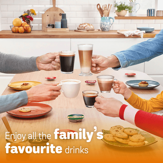 Tassimo by Bosch TAS112EGB Pod Coffee Machine - Black - Annotation - For all favourite drinks