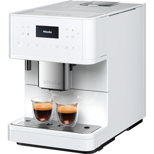 Miele 11590210 Coffee Machines Lotus White - Left perspective shot