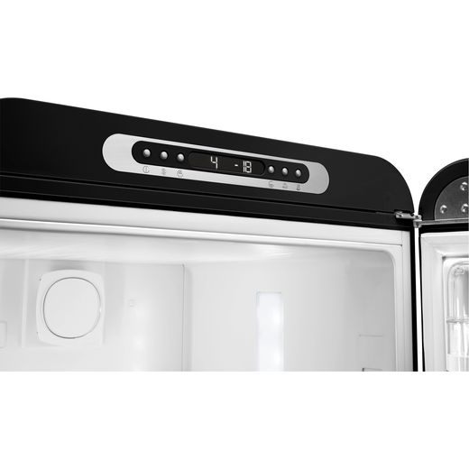Smeg 50's Style FAB32RBL6UK 197cm Frost Free Fridge Freezer - Black - Control panel shot 