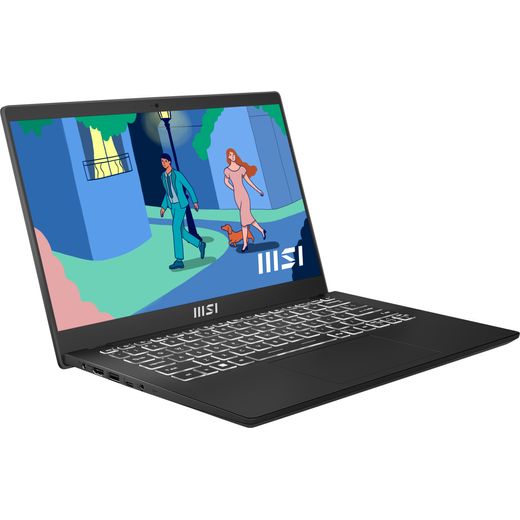MSI Modern 14 C7M-407UK 14" Laptop - AMD Ryzen™ 5, 512GB SSD, 8 GB RAM - Black - Right perspective