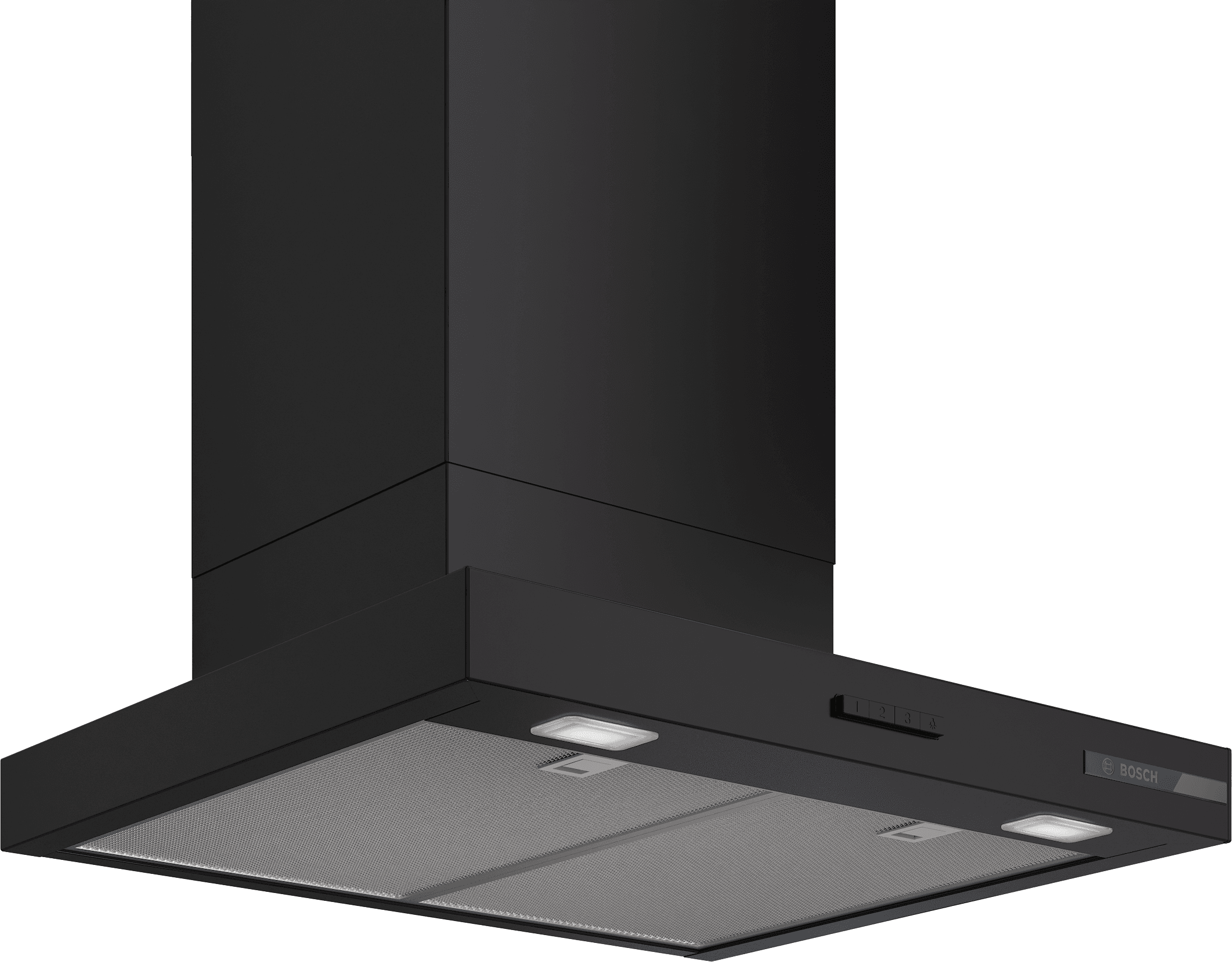 Image of Bosch DWB65CC60B 60cm Cooker Hood - Black, Black