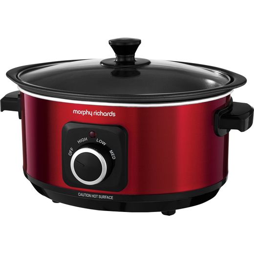 Morphy Richards Evoke Sear And Stew 460014 3.5 Litre Slow Cooker - Red