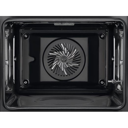 AEG SenseCook Aqua Built In Electric Single Oven - Black - Close up inside shot