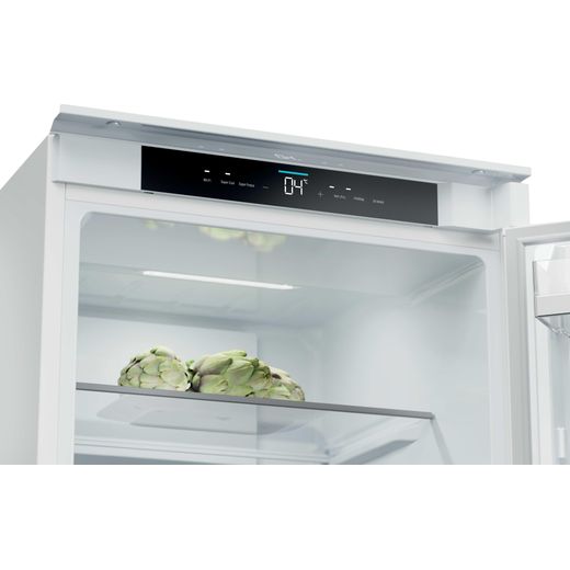 Haier Series 6 Integrated 70/30 Total No Frost Fridge Freezer with Sliding Door Fixing Kit - White - Control panel shot 